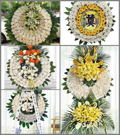 湖南常德武陵区白鹤山乡花圈速递